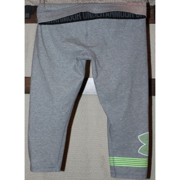 Under Armour Women’s Medium Gray Fitted Capri Legging - Picture 2 of 3